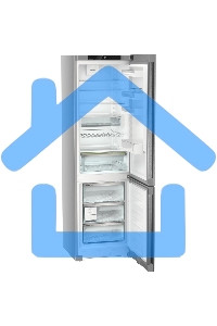 Холодильник Liebherr CNsdb 5723-22 001 нержавеющая сталь двухкамерный 266/94л морозилка снизу