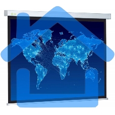 Экран Cactus 150x150см Wallscreen CS-PSW-150x150 1:1 настенно-потолочный рулонный белый