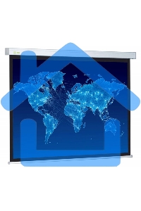 Экран Cactus 150x150см Wallscreen CS-PSW-150x150 1:1 настенно-потолочный рулонный белый