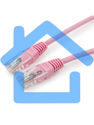 Патч-корд UTP Cablexpert кат.5e, 0.5м, литой, многожильный, розовый