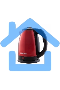 Чайник Centek CT-1068 RED (красный) металл 2л, 2000W, хромированная вставка на крышке