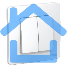 Выключатель 2-кл. СП BLANCA (сх.5) 10А 250В белый SchE BLNVS010501