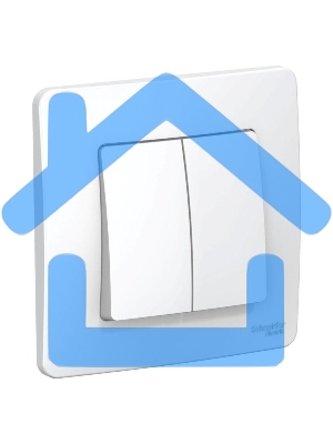 Выключатель 2-кл. СП BLANCA (сх.5) 10А 250В белый SchE BLNVS010501