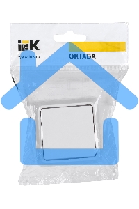 Выключатель Iek EVO10-K01-10-DC ВС20-1-0-ОБ 1кл 10А откр.уст. ОКТАВА (белый)
