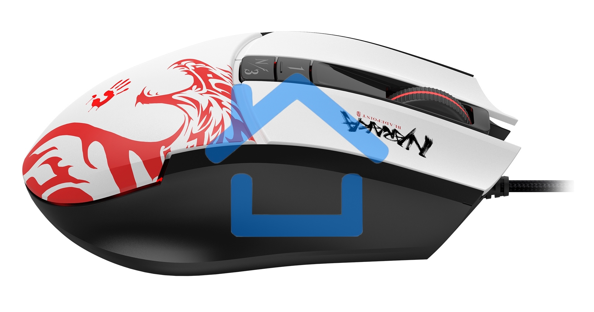 Мышь проводная A4Tech Bloody L65 Max белый, 12000 dpi, USB, кнопки - 7