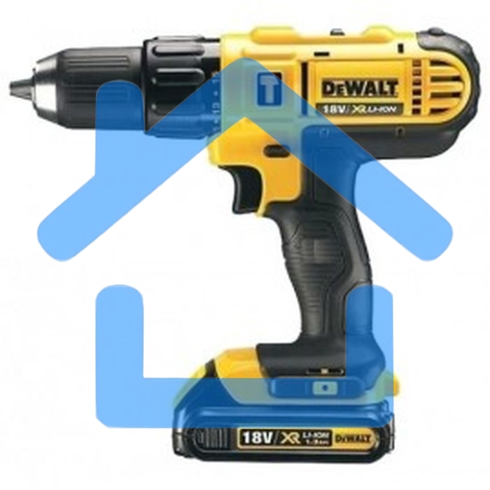 Дрель-шуруповерт DeWalt DCD778S2T-QW, Аккумуляторная, 18В, 2 АКБ, Ударная, Кейс