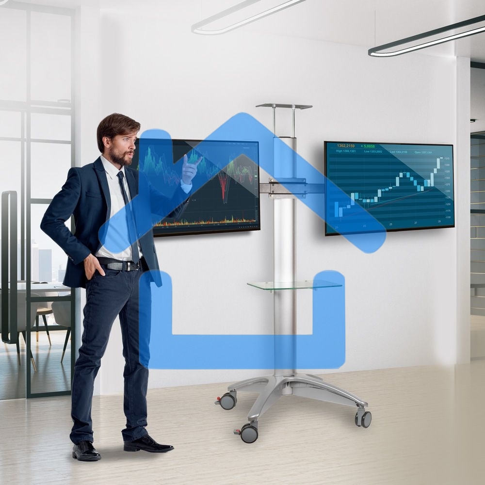 Подставка для телевизора Arm Media PT-STAND-15 (комплект из двух коробок) серебристый 26