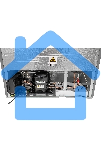 Холодильник Hyundai CC4553F нержавеющая сталь двухкамерный 316/100л морозилка снизу, No Frost