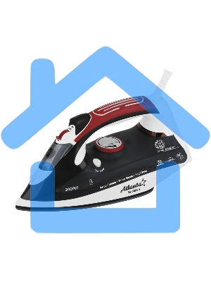 Утюг Atlanta ATH-5493 черный с пароувлажнением