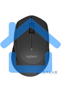 Мышь беспроводная Logitech M280 черный, 1000 dpi, радиоканал, USB, кнопки - 3