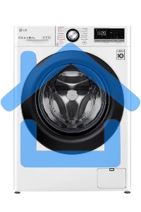 Стиральная машина LG TW4V3RS6W белый, загрузка фронтальная 10,5 кг, 1400 об/мин., класс: А