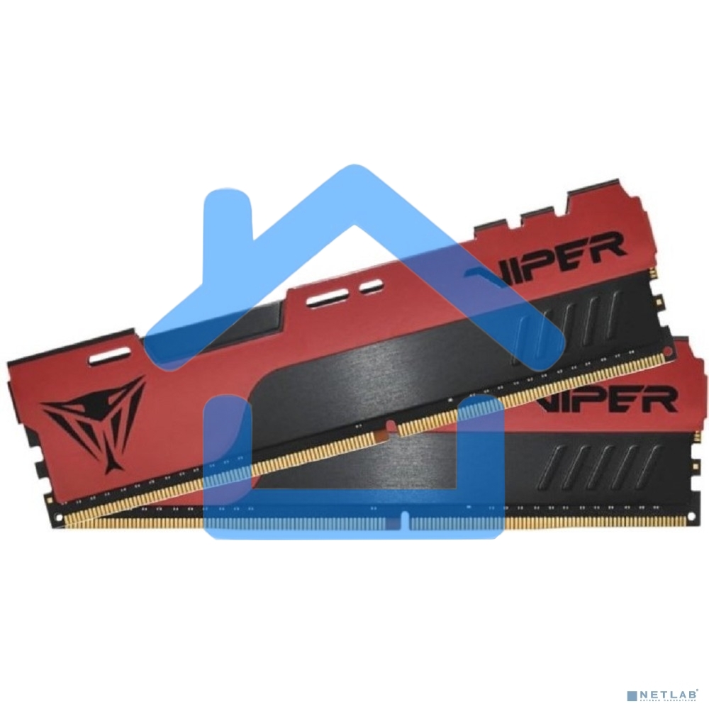 Оперативная память Patriot Viper Elite II, DDR4, 32Gb (2x16 Gb), 3200 MHz, CL18, DIMM, радиатор, красный, черный