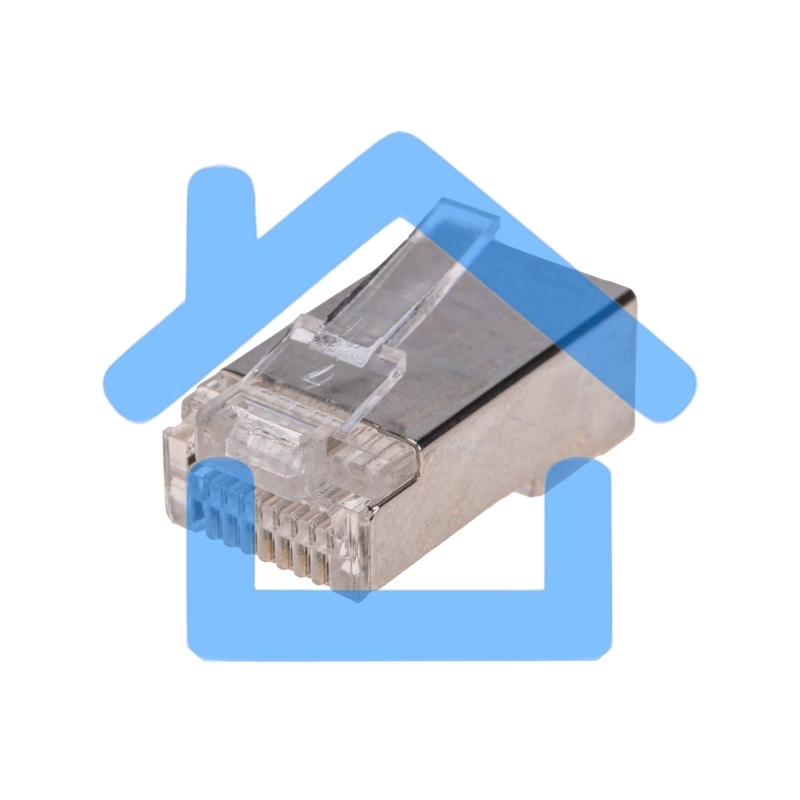 Разъем сквозной RJ-45 Rexant (8P8C) под витую пару, FTP, CAT 5e (1 шт)