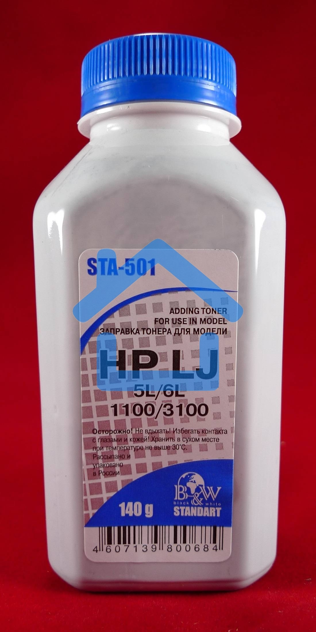 Тонер HP LJ 1100/1150/3100/5L/6L (фл,140г) B&W Standart фас России