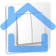 Выключатель 2-кл. СП BLANCA (сх.5) 6А 250В белый SchE BLNVS006501