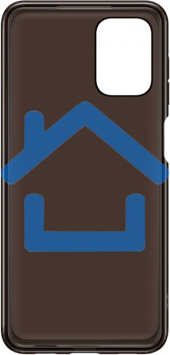 Чехол (клип-кейс) Samsung для Samsung Galaxy A12 Soft Clear Cover черный (EF-QA125TBEGRU)