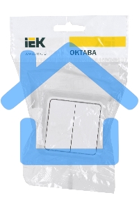 Выключатель Iek EVO20-K01-10-DC ВС20-2-0-ОБ 2кл 10А откр.уст. ОКТАВА (белый)